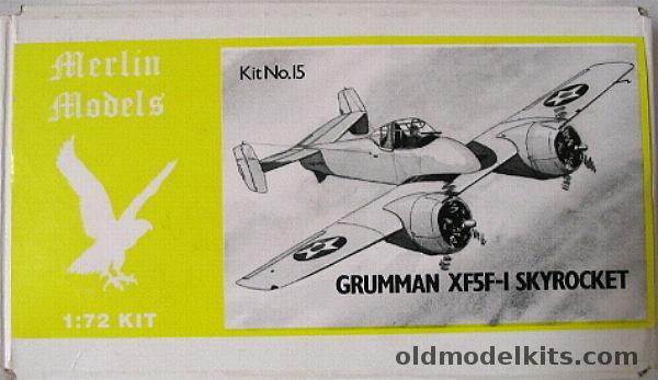 Merlin Models 1/72 Grumman XF5F-1 Skyrocket, 15 plastic model kit